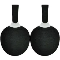 Tlily Sportartikelen Siliconen Multi-Color Tafeltennisrackets Geschikt voor Beginners in Training en Competitie Zwart