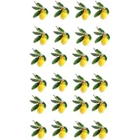 Torribaly Napkin Rings Set of 24,Lemon Wedding Napkin Holder Gold Napkin Buckle for Table Decor Parties Holiday Family Gathering