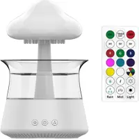 Typecat Regenwolk luchtbevochtiger diffuser met afstandsbediening, waterdruppel waterval lamp S