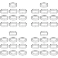 Tlily 40 Stks 4.5 cm Ronde Roestvrij Geperforeerde Naadloze Taart Ring Quiche Ring Taart Pan Pie Taart Ring met Gat Taart Shell Ring