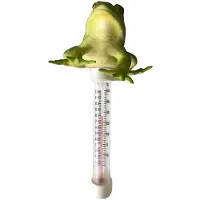 Torribaly Frog Pool Thermometer Drijvende Watertemperatuurtester voor Spa Vijver Binnenzwembaden