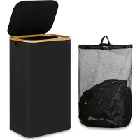 Typecat Wasmand van 110 liter met handvat en deksel, mandorganizer uitneembaar