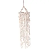 Tlily Kroonluchter Boho Decor Handgeweven Charm Macrame Muur Opknoping Creatieve Thuis Stapelbed Woondecoratie Lampenkap Mandala