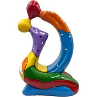 Typecat Kussend geliefdenbeeld Abstract modern hars ambachten paar sculptuur De