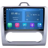 RoverOne 4G+64G Autoradio Bluetooth CarPlay Android Auto GPS Navigatie voor Ford Focus 2 Mk 2 2004 - 2011 AT
