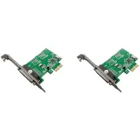 Tlily 2X Controllerkaart ST38 PCIe X1 CH382L DB-25 Pin Industrial voor LTP Print Terminal Multifunctionele, Handige Uitbreidingskaart