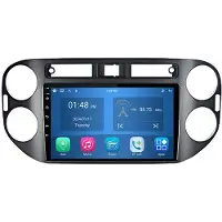 RoverOne 4G+64G Autoradio Bluetooth CarPlay Android Auto GPS Navigatie voor Volkswagen Tiguan 1 NF 2006-2016