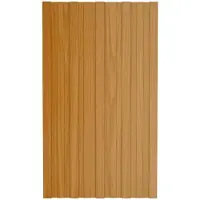 vidaXL Dakpaneel 36 pcs Naturel 80 x 45 cm Gegalvaniseerd staal