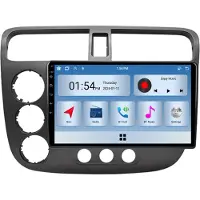 RoverOne 6G+128G Car Multimedia Player Autoradio CarPlay Bluetooth Android Radio GPS voor Honda Civic 2000 - 2006