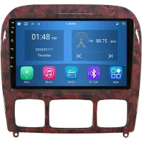 RoverOne 4G+64G Autoradio Bluetooth CarPlay Android Auto GPS Navigatie voor Mercedes Benz S-Class S Class W220 VV220 1998 - 2005