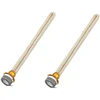 Melitt 2PCS Duurzame Vervangende Geur Olielamp Lont Katalytische Brander Diffuser Aromatherapie 14.4cm Goud + Beige