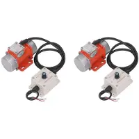 Melitt 2X 30W Betontriller, 4000RPM Elektrische Vibrerende Motor met Snelheidsregelaar en Instelbare Opwindende Kracht 12V