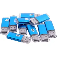 Tlily 10 X USB-Geheugen 2.0 Memory Stick Flash Drive 128 MB Cadeau Blauw