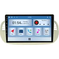 RoverOne 6G+128G Car Multimedia Player Autoradio CarPlay Bluetooth Android Radio GPS voor Fiat 500 2007 - 2015