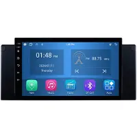 RoverOne 4G+64G Autoradio Bluetooth CarPlay Android Auto GPS Navigatie voor BMW X5 E39 E53 1999 - 2006