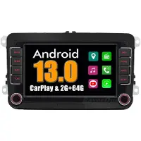 RoverOne 2G+64G Autoradio Bluetooth CarPlay Android Auto Radio GPS voor VW Volkswagen Bora 2006-2015