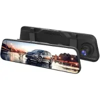 Tlily Touch 9,66-Inch Vierkant Scherm 1080P HD Wifi Stream Media Achteruitkijkspiegel Dash Cam Auto Recorder Systeem