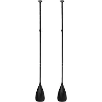 Melitt 2X Verstelbare Stand Paddle Board Paddle met Uniek Slotontwerp Drijvende Legering Shaft Paddleboard Paddle, Zwart