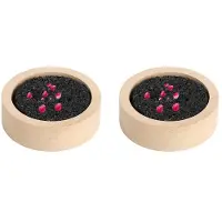Wella 2X Houten Lavasteen Etherische Olie Diffuser, Zwarte Lavasteen Stenen Diffuser, Stenen Diffuser voor Thuis, Kantoren, Yoga, Sauna