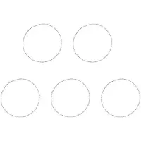 Wella 5X Puur Titanium Ketting Ketting met Glazen Kralen Ketting Hanger Is Niet Gemakkelijk Te Roesten Eenvoudige Lichtgewicht Titanium Legering Armband-B