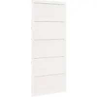 vidaXL Schuifdeur 100 x 2,5 x 208 cm Massief grenenhout Wit