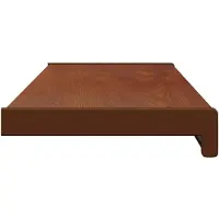 vidaXL Vensterbank, bruin hout, 60 x 25 x 4,5 cm, PVC