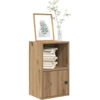 vidaXL Boekenkast 31x24x52 cm bewerkt hout artisanaal eikenkleurig
