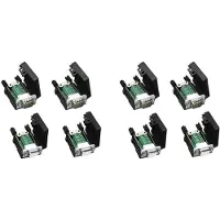 ISTOVO DB9 Solderless RS232 D-SUB Serial to 9Pin Port Terminal Male Female Adapter Connector Breakout Board (4-Male+4-Female)