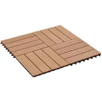 vidaXL Terras Tegel 22 st Teakhout 30 x 30 cm WPC