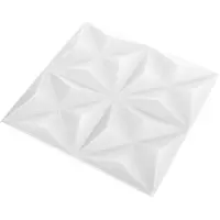vidaXL Wandpanelen 24 st 50 x 50 cm Origami Wit XPS Schuim
