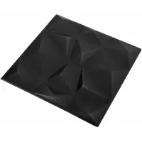 vidaXL Wandpanelen 24 st 50 x 50 cm Diamond Zwart XPS Schuim