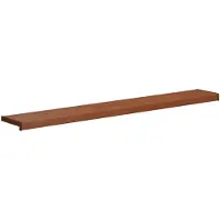 vidaXL Raamdorpel Bruin hout 140 x 25 x 4,5 cm PVC