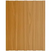 vidaXL Dakpaneel 12 st Naturel 60 x 45 cm Gegalvaniseerd staal