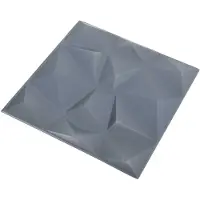 vidaXL Wandpanelen 24 st 50 x 50 cm Diamond Grijs XPS Schuim