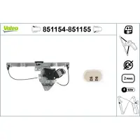 Valeo 851155 Raammechanisme