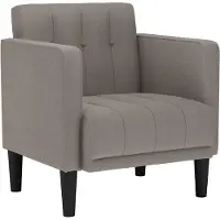 vidaXL Fauteuil met armleuningen Taupe 53 cm Stof