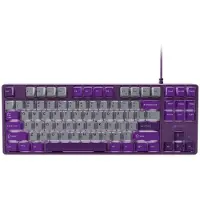 Fury Kanabo K2 Gaming-toetsenbord, US-layout, witte achtergrondverlichting, mechanisch, grijs-paars