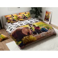 Jerry Fabrics Dekbedovertrek wijn - katoen