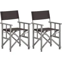 vidaXL Regiestoelen, 2 stuks, massief acaciahout