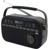 Soundmaster DAB280SW - Draagbare digitale DAB+/FM-radio, zwart