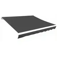 vidaXL Vervangingsdoek voor luifel 450x300 cm polyester grijs