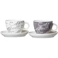 Ritzenhoff & Breker Cappuccinotasse 'Cornello grey' mit Untere