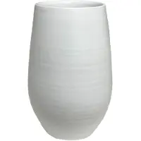 HS Potterie Vaas petra d23h35cm wit
