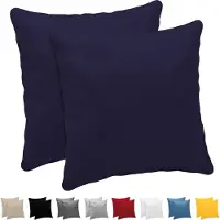 Azalia Pillowcase 30x30 cm (batch van 2) 100% katoentrui 150 gsm - donkerblauw - kussensloop 30 x 30 cm -resistent en hypoallergene kussendeksel voor kussen