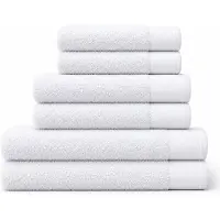 Saphira FRESH Handdoekenset – 6 Delig – Wit – 2x 30x50 cm, 2x 50x100 cm & 2x 70x140 cm – 100% Katoen – Ultra Zacht – Hoog Absorptievermogen – Sneldrogend – Hotelkwaliteit