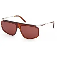 GCDS Zonnebril GD0077 60/14/135 Rood havana Voorzijde acetaat / metaal UNISEX GD0077