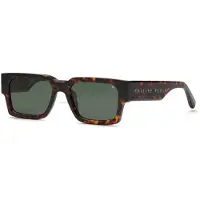 Philipp Plein Zonnebril SPP183M 54/19/150 Glanzend bruin/geel Acetaat MAN SPP183M