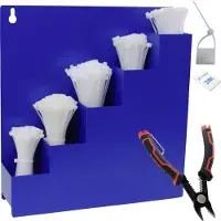 Quadrios 24CA457 24CA457 Assortiment kabelbinders 100 mm, 150 mm, 200 mm, 250 mm, 300 mm 3.6 mm Wit 1022 onderdelen