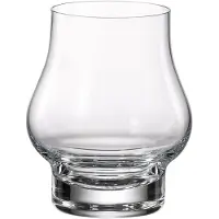 Bohemia Crystal 4x Chique crystal glas voor rum, brandy, cognac of whisky MAJOR - van BOHEMIA KRISTAL - luxe likeurglas voor sterk drank - set 4 stuks