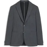 BOSS Slim-fit colbert van stretchmateriaal met dessin Maat 94